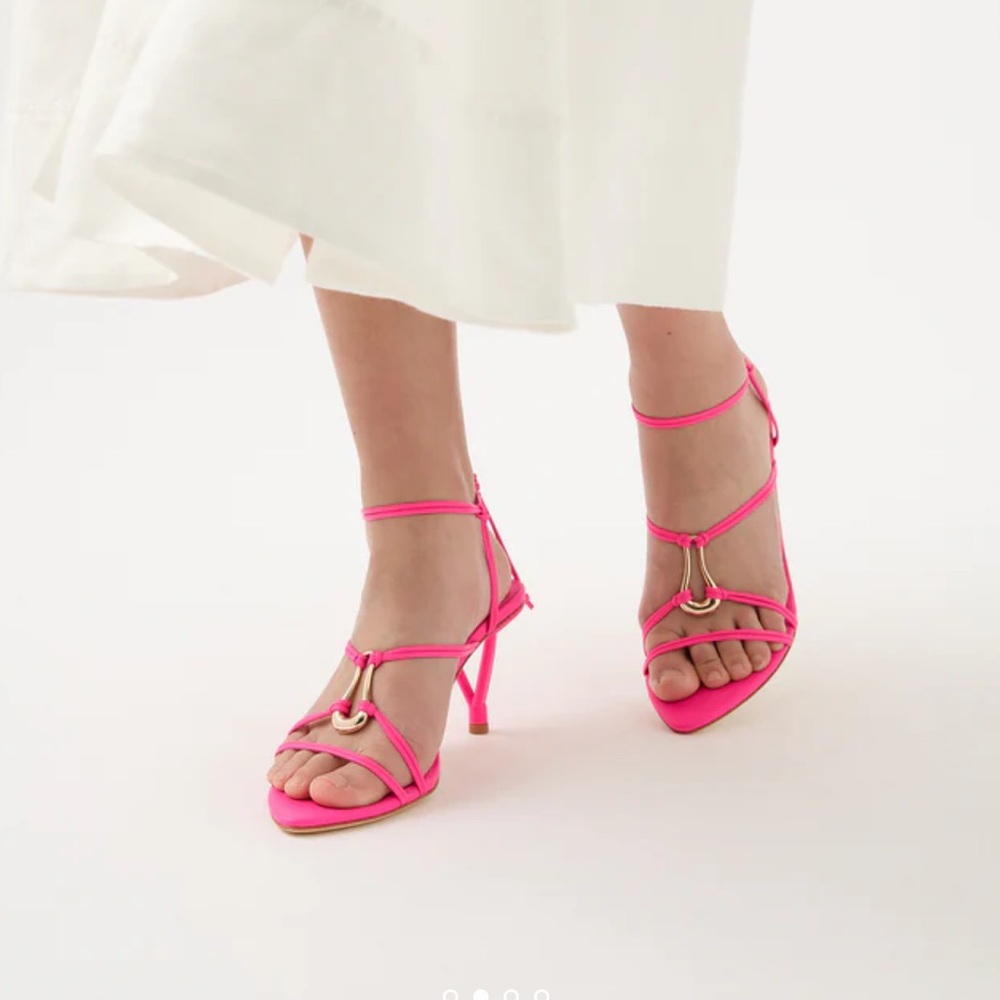 Aje. Sculptural Pink Sandal